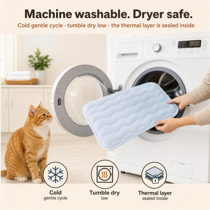 Machine washable, dryer safe - cold gentle cycle, tumble dry low